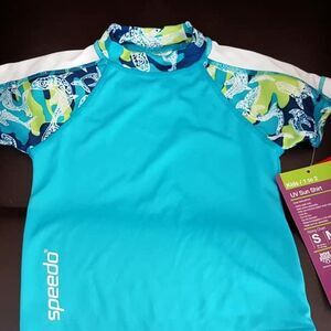 Speedo unisex rash guard with UV sunblock 50 size Small new w tags